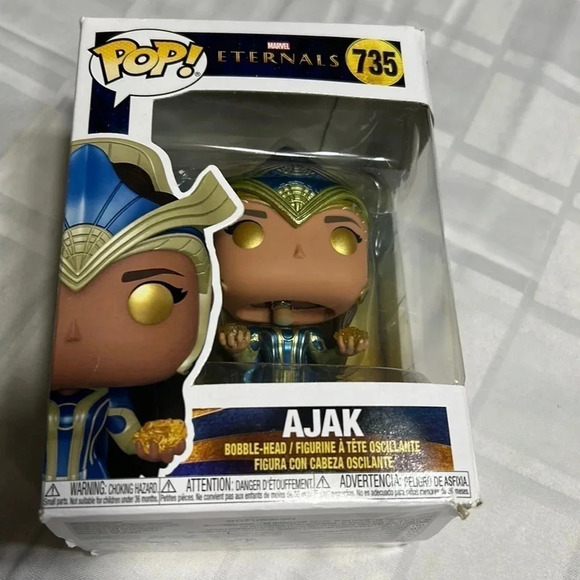 Funko Pop Marvel AJAX. 735  ETERNALS bobble  head figurine. Sealed - Picture 1 of 7